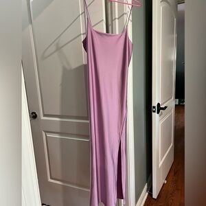 Lavender mauve womens maxi dress size large